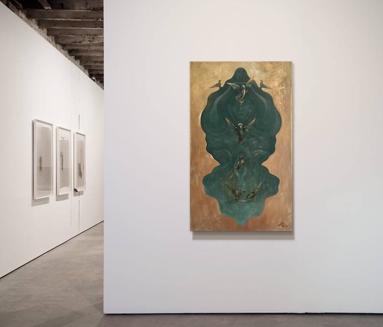 Original Conceptual Religion Printmaking by Anna Dyachuk