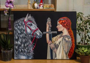 Original Horse Paintings by Alexandra Larina