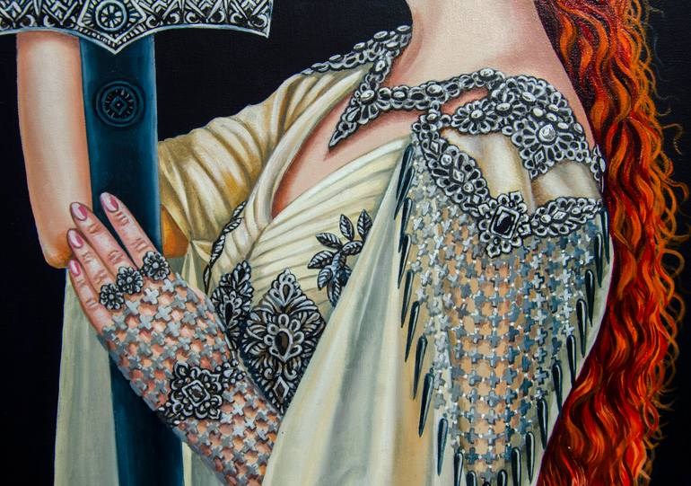 Original Realism Horse Painting by Alexandra Larina Satori