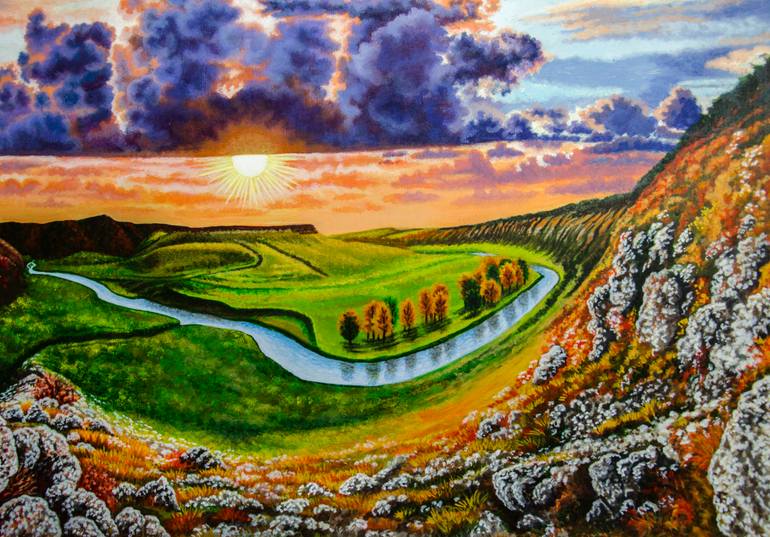 Original Realism Nature Painting by Alexandra Larina Satori