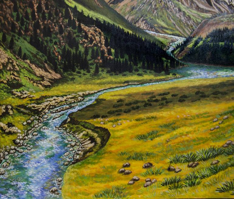 Original Landscape Painting by Alexandra Larina