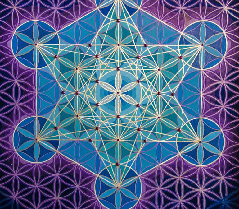 Original Geometric Painting by Alexandra Larina