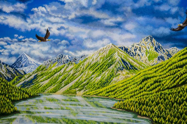 Original Landscape Painting by Alexandra Larina