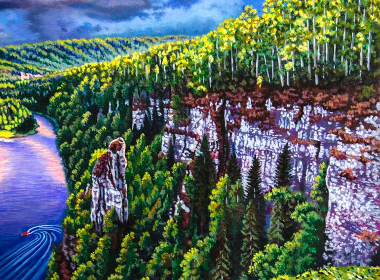 Original Realism Landscape Painting by Alexandra Larina Satori