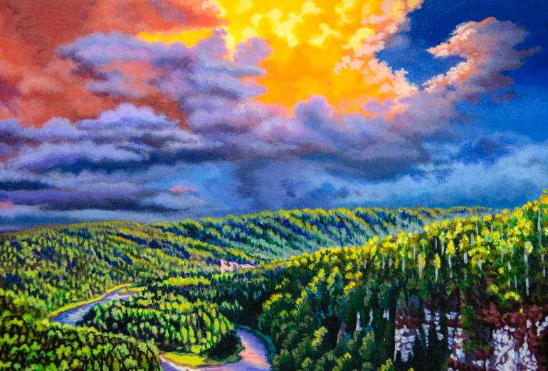 Original Realism Landscape Painting by Alexandra Larina Satori