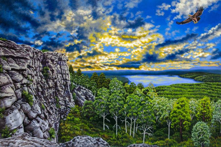 Print of Realism Nature Paintings by Alexandra Larina Satori