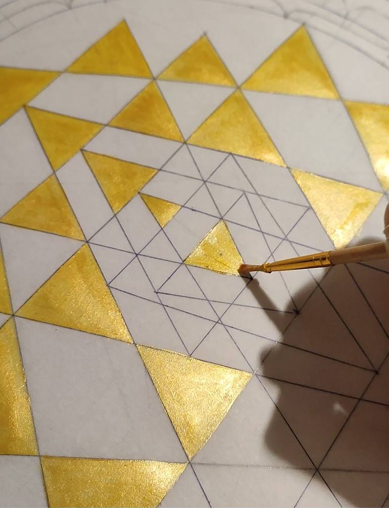 Original Art Deco Classical Mythology Painting by Alexandra Larina Satori