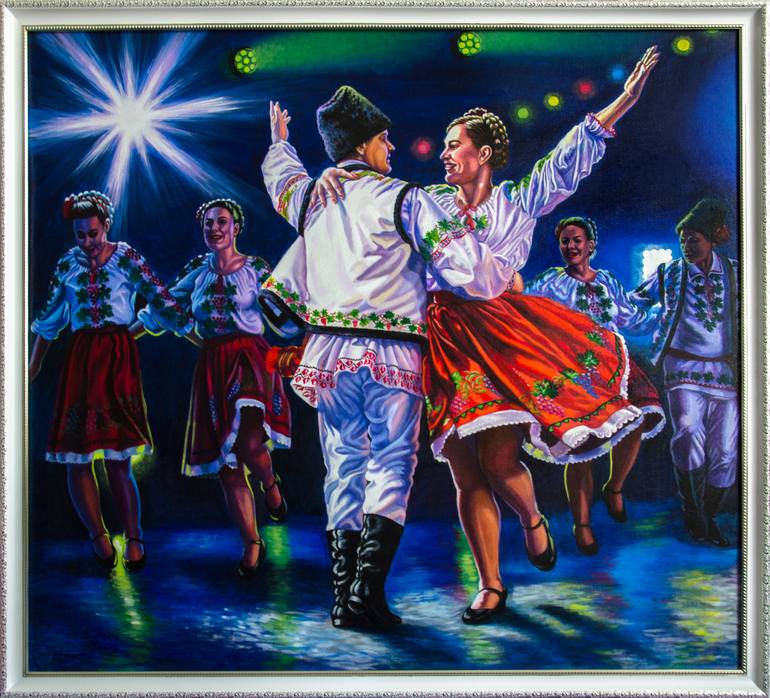 Original Realism People Painting by Alexandra Larina Satori