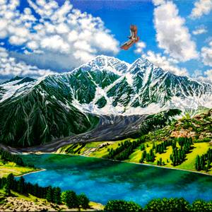 Collection Mountain landscape
