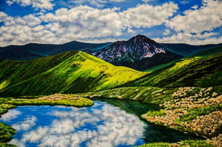Original Realism Landscape Painting by Alexandra Larina Satori