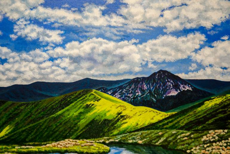 Original Realism Landscape Painting by Alexandra Larina Satori