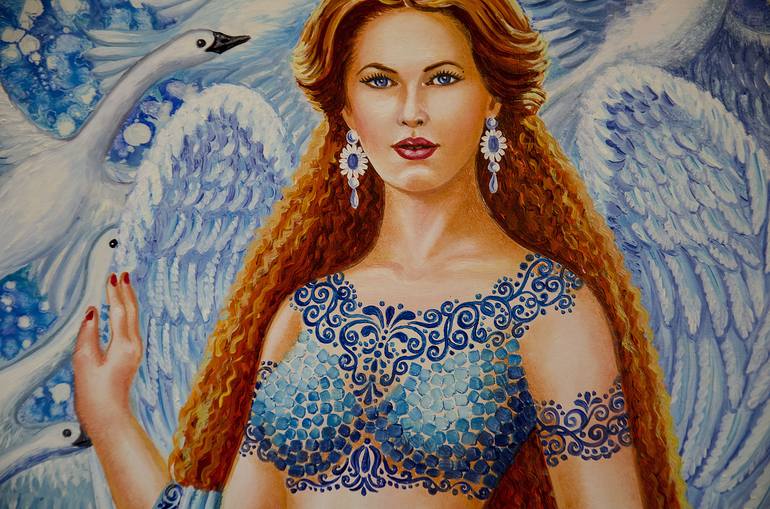 Original Fantasy Painting by Alexandra Larina