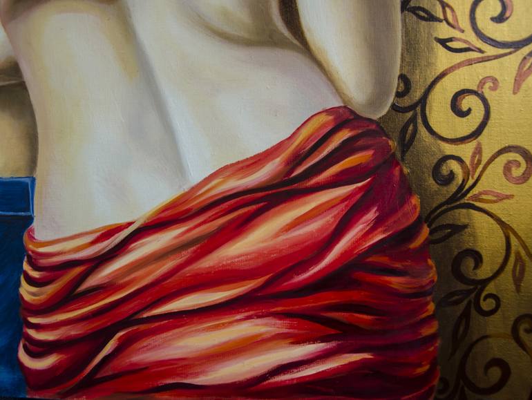 Original Realism Nude Painting by Alexandra Larina