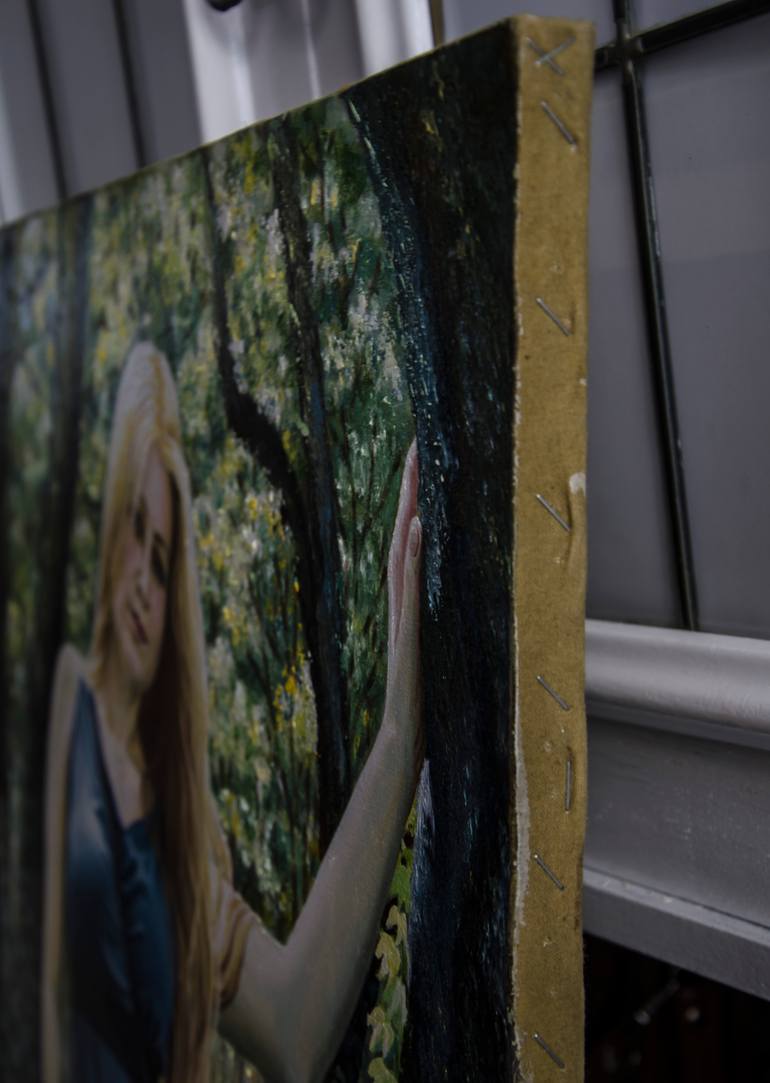 Original Impressionism Women Painting by Alexandra Larina Satori