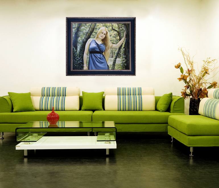 Original Impressionism Women Painting by Alexandra Larina Satori