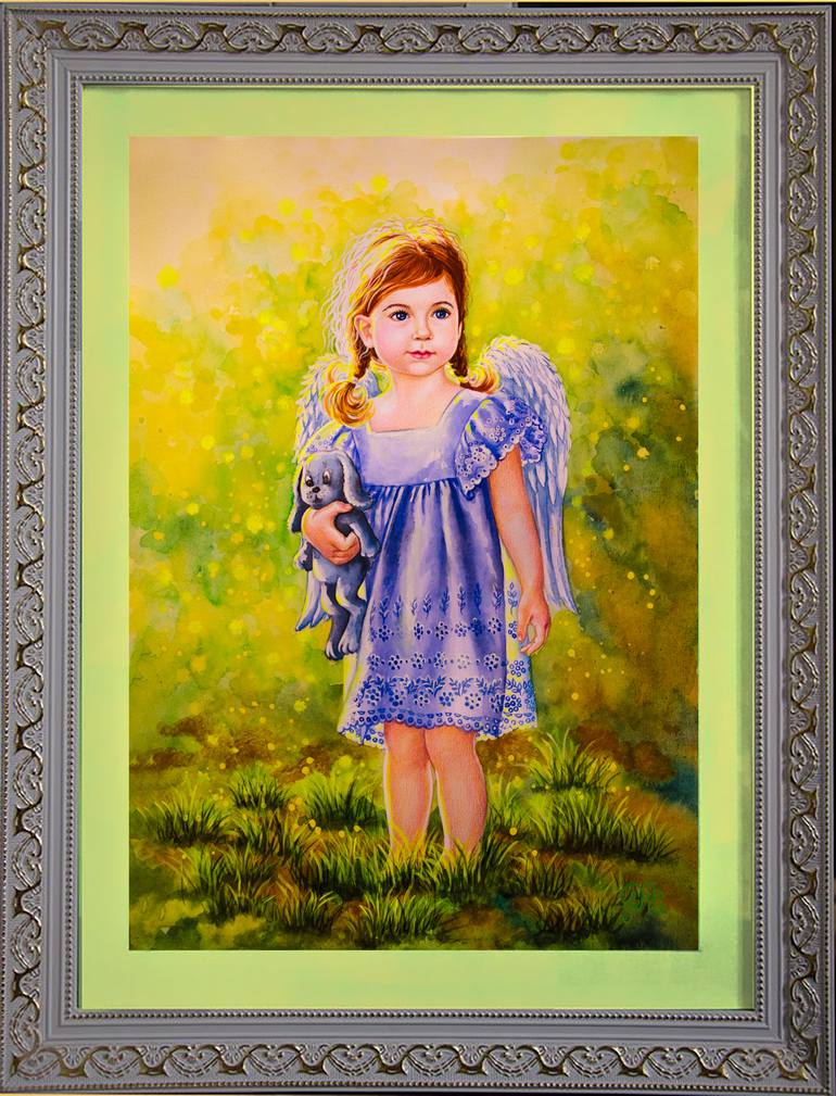 Original Illustration Children Painting by Alexandra Larina Satori