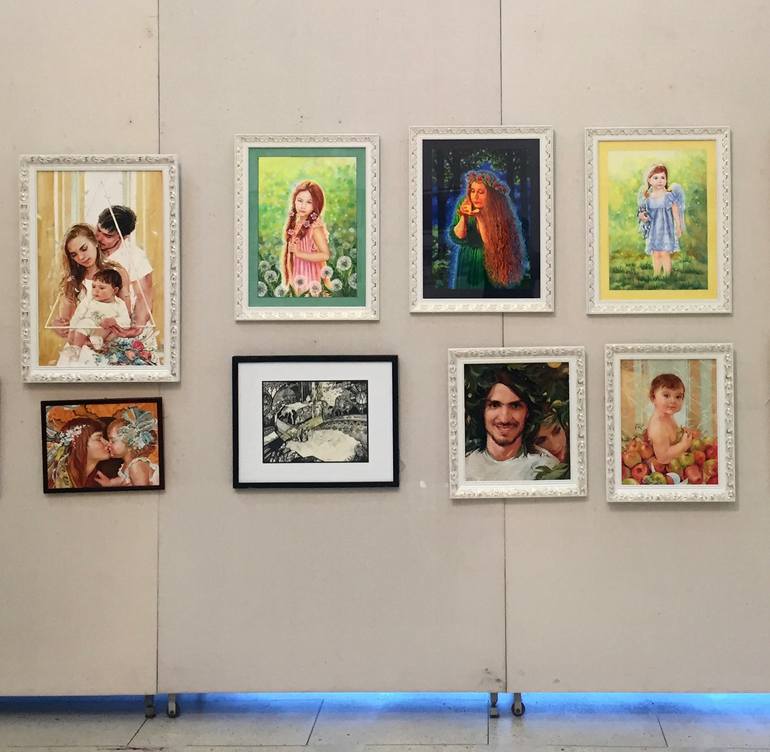 Original Illustration Children Painting by Alexandra Larina Satori