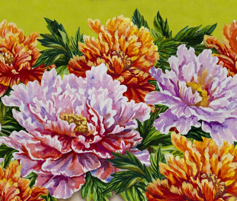 Original Folk Women Painting by Alexandra Larina Satori