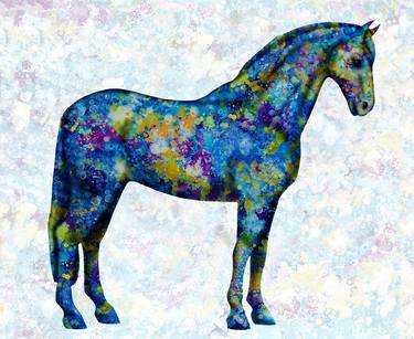 Silhouette horse covered in spots - Limited Edition of 33 thumb