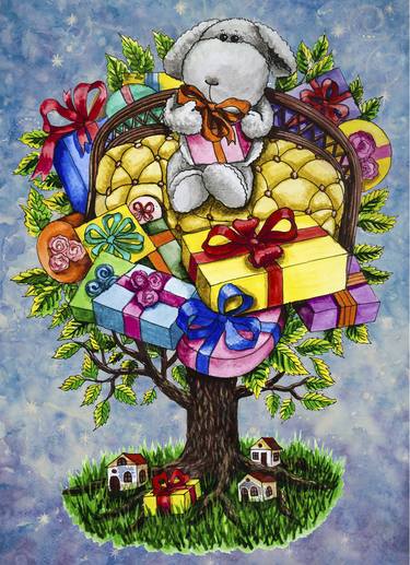 Fantasy - gifts in the tree - Limited Edition of 33 thumb