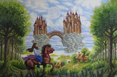 Print of Fantasy Paintings by Alexandra Larina