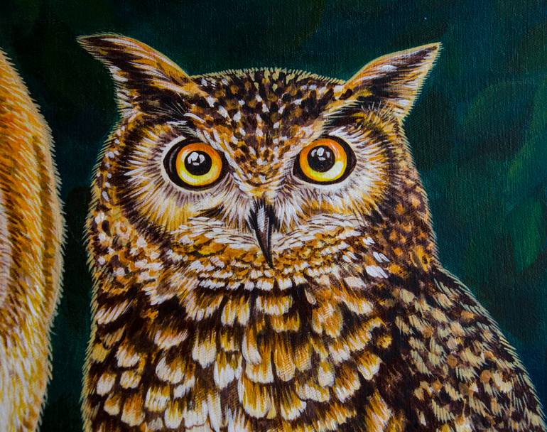 Original Figurative Animal Painting by Alexandra Larina Satori