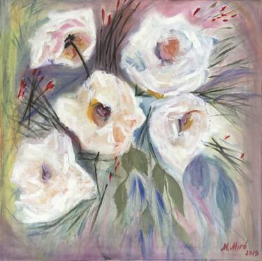 Original Expressionism Floral Paintings by Marianna Miró