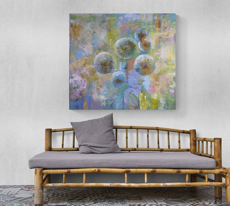 Original Fine Art Abstract Painting by David Kabulashvili