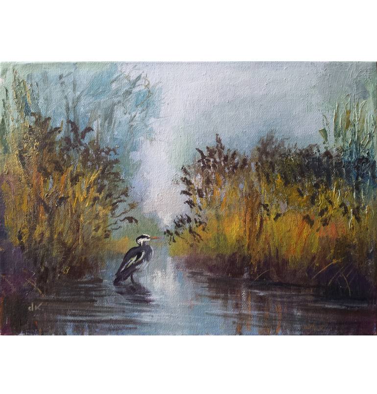 Original Impressionism Landscape Painting by David Kabulashvili