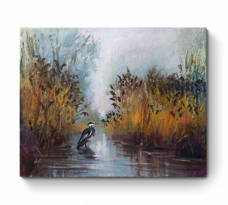Original Impressionism Landscape Painting by David Kabulashvili