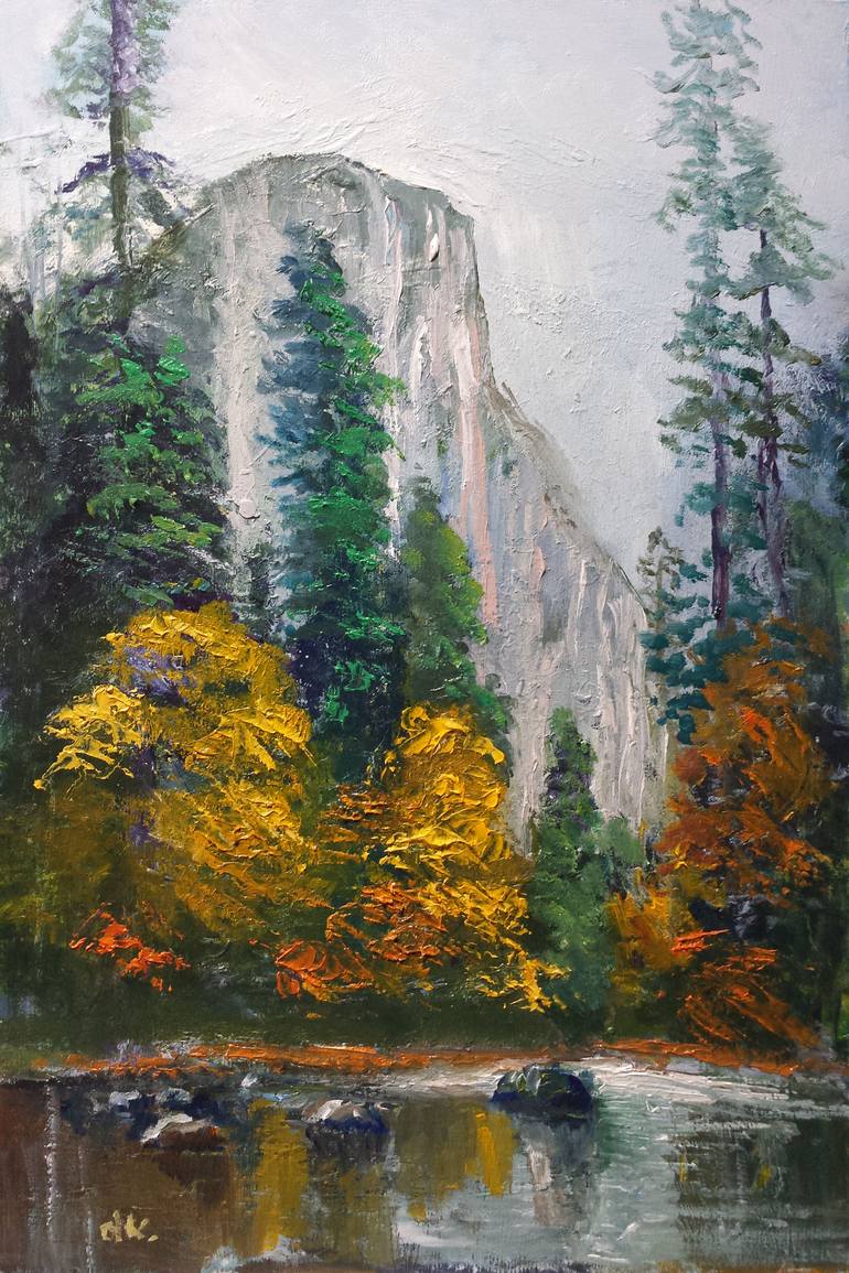 Original Contemporary Landscape Painting by David Kabulashvili