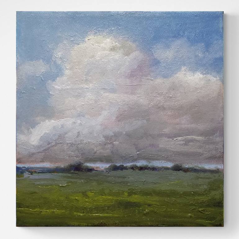 Original Abstract Landscape Painting by David Kabulashvili