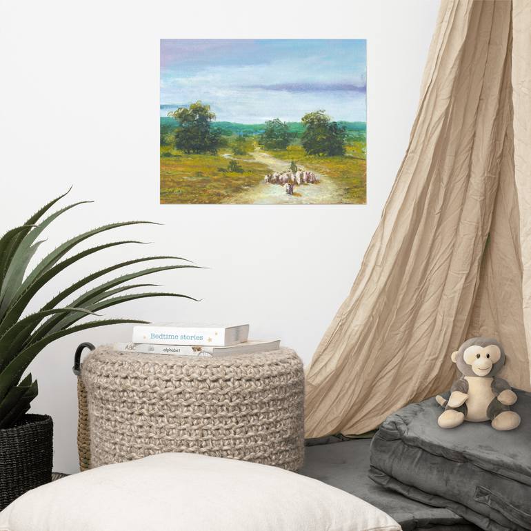 Original Abstract Language Painting by David Kabulashvili