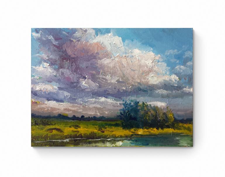 Original Contemporary Landscape Painting by David Kabulashvili