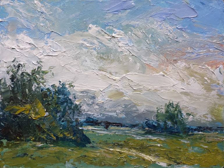 Original Contemporary Landscape Painting by David Kabulashvili