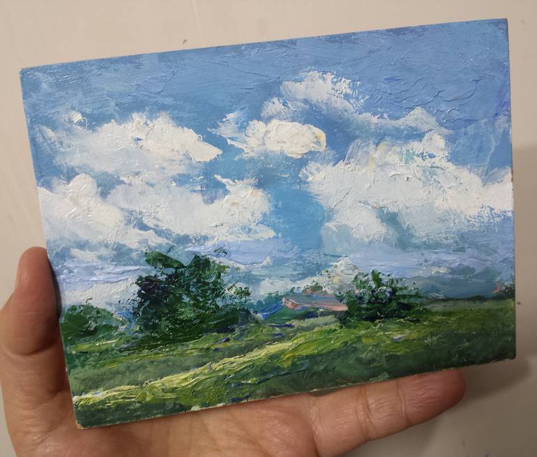 Original Contemporary Landscape Painting by David Kabulashvili