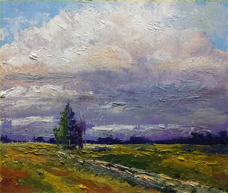 Original Contemporary Landscape Painting by David Kabulashvili