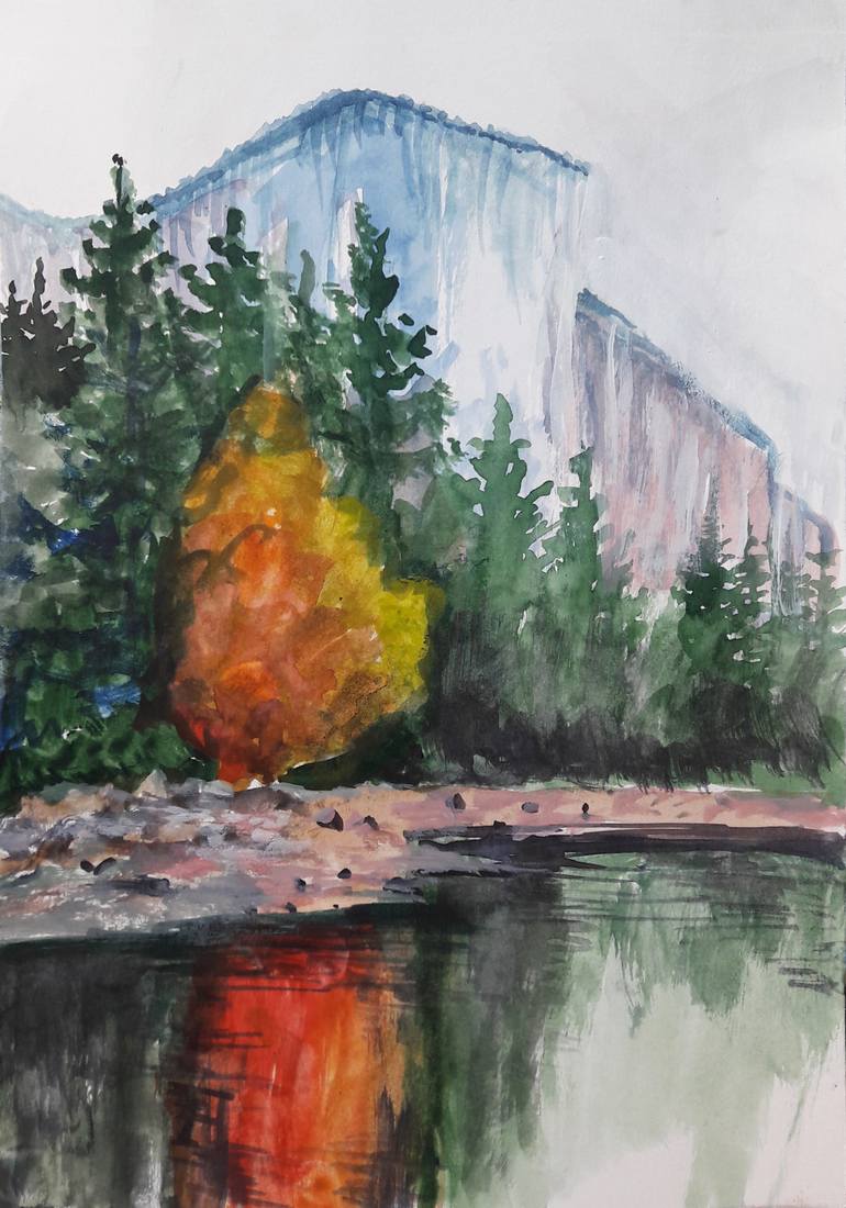 Original Contemporary Landscape Painting by David Kabulashvili