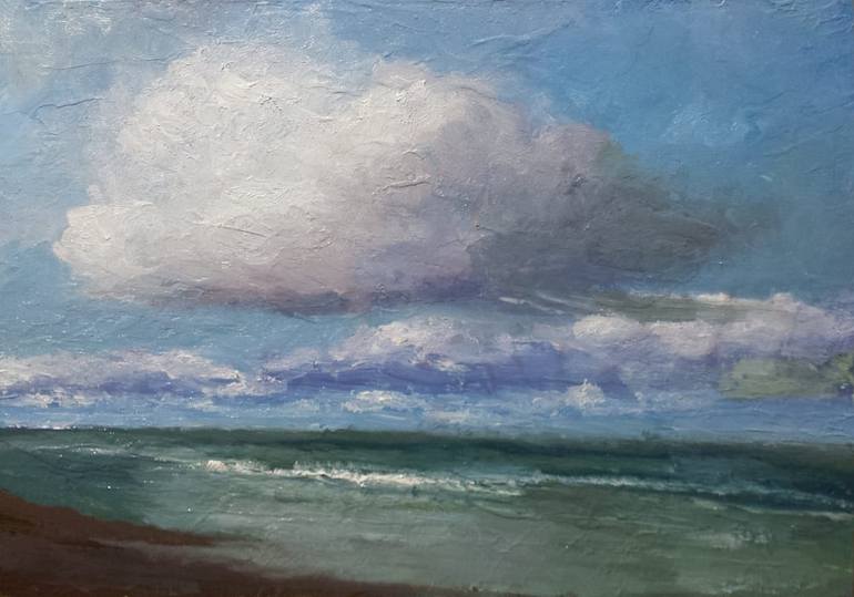 Original Contemporary Seascape Painting by David Kabulashvili