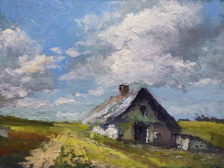 Original Contemporary Landscape Painting by David Kabulashvili