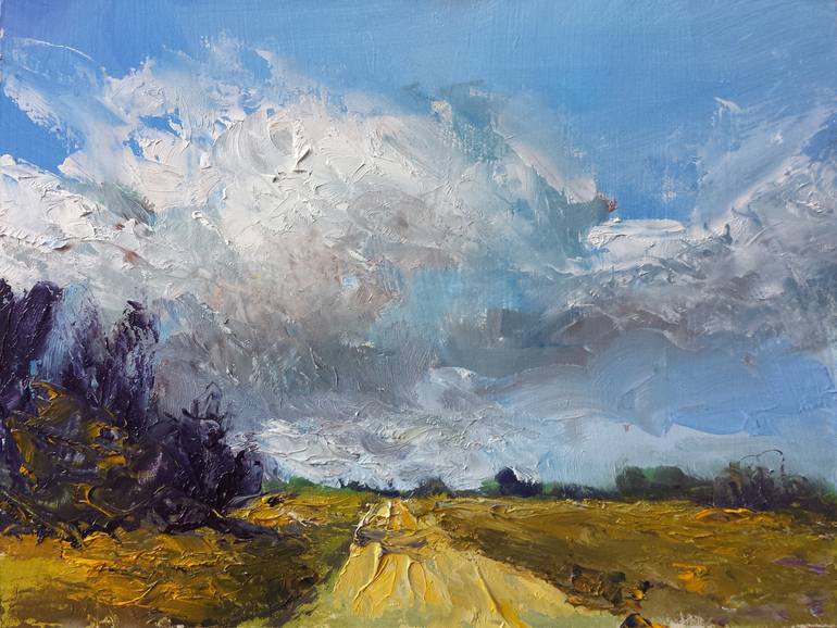 Original Contemporary Landscape Painting by David Kabulashvili