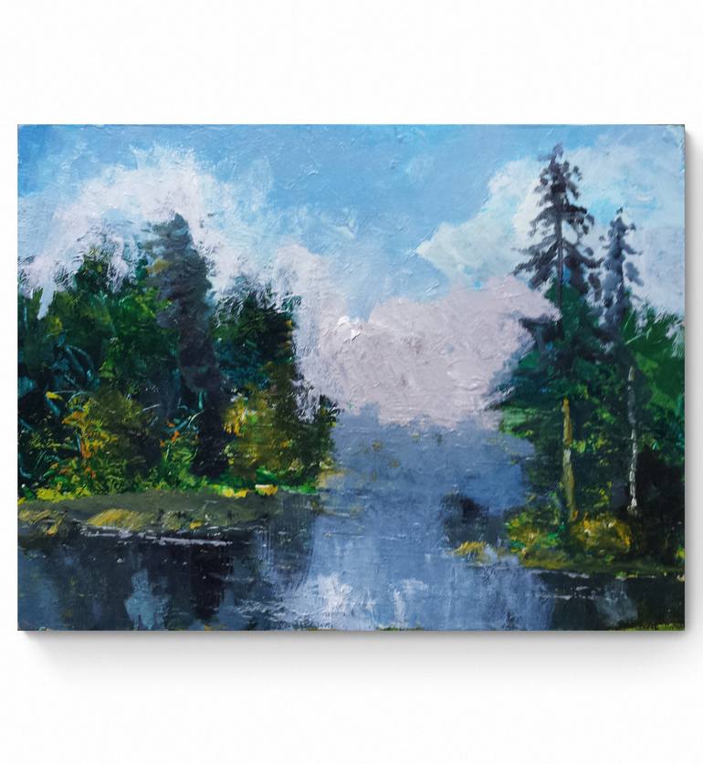 Original Contemporary Landscape Painting by David Kabulashvili