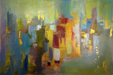 Original Abstract Expressionism Abstract Painting by David Kabulashvili