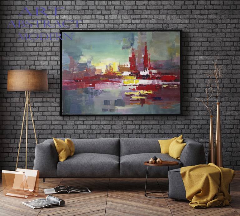 Original Modern Abstract Painting by David Kabulashvili