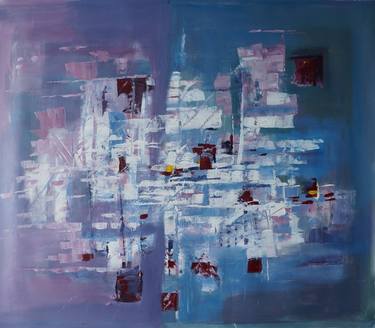 Original Fine Art Abstract Paintings by David Kabulashvili