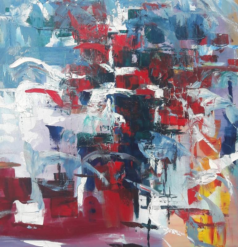 Original Abstract Painting by David Kabulashvili