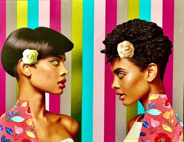 Original Pop Art Women Collage by Teshaunda Art