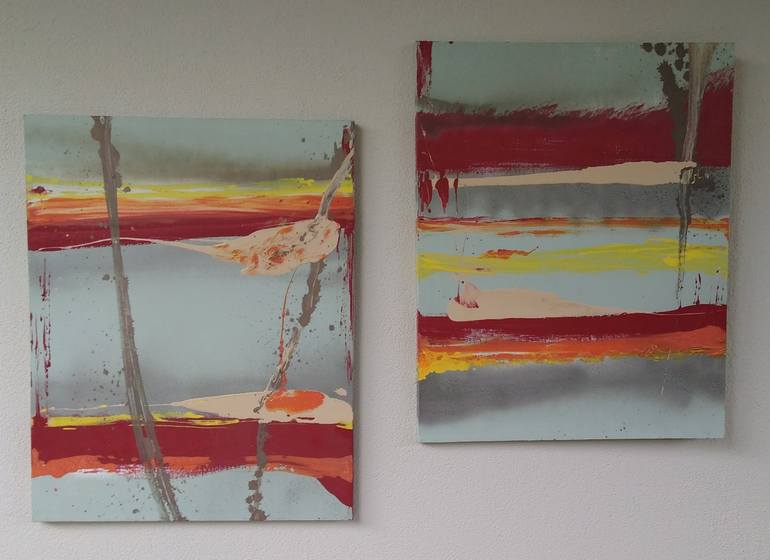 Original Abstract Painting by Ania Modzelewski