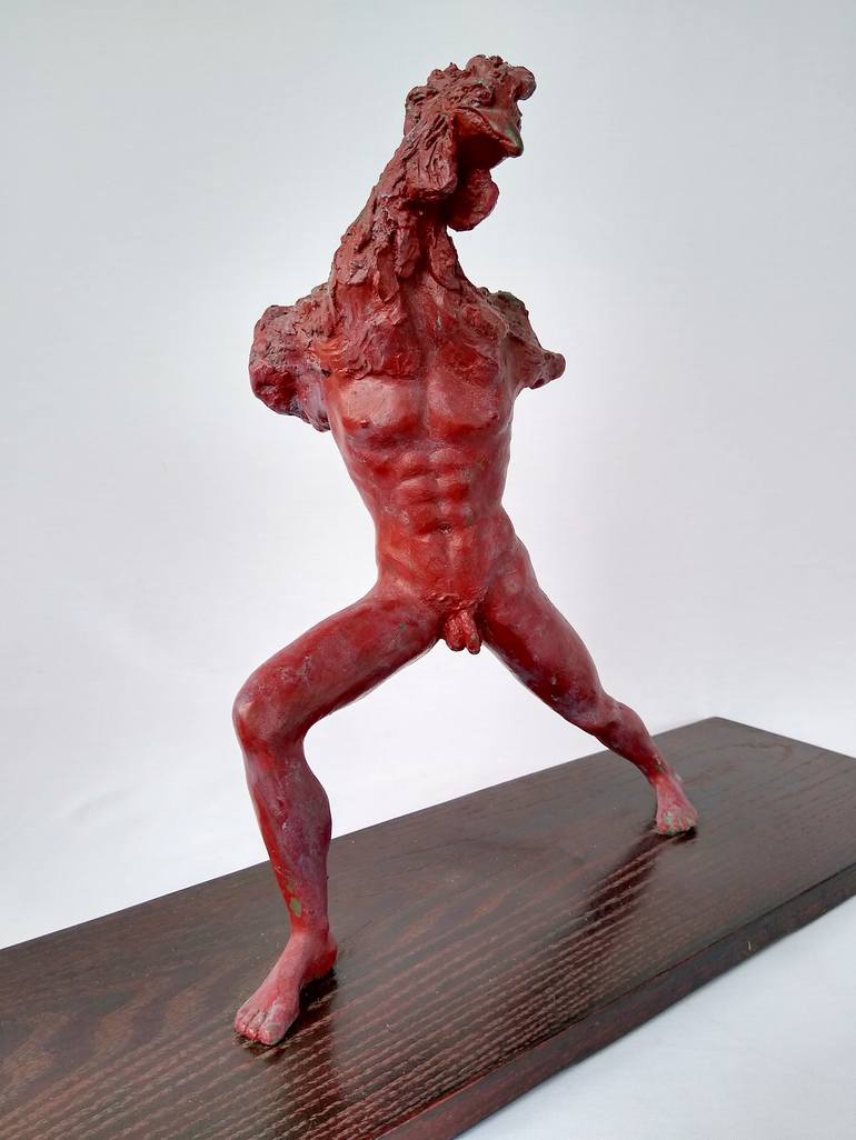 Original Figurative Men Sculpture by Ania Modzelewski