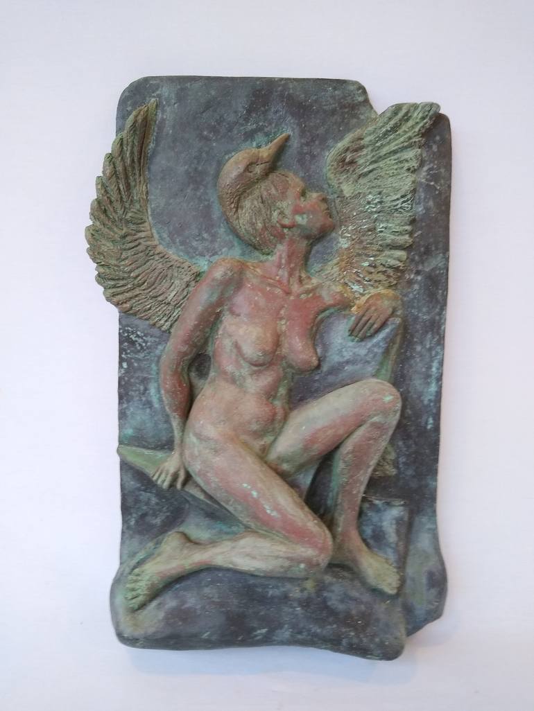 Original Figurative Nude Sculpture by Ania Modzelewski